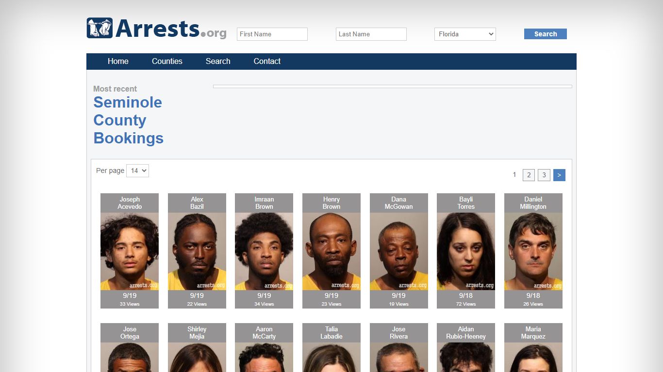 Seminole County Arrests and Inmate Search