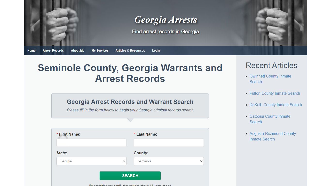 Seminole County, Georgia Warrants and Arrest Records